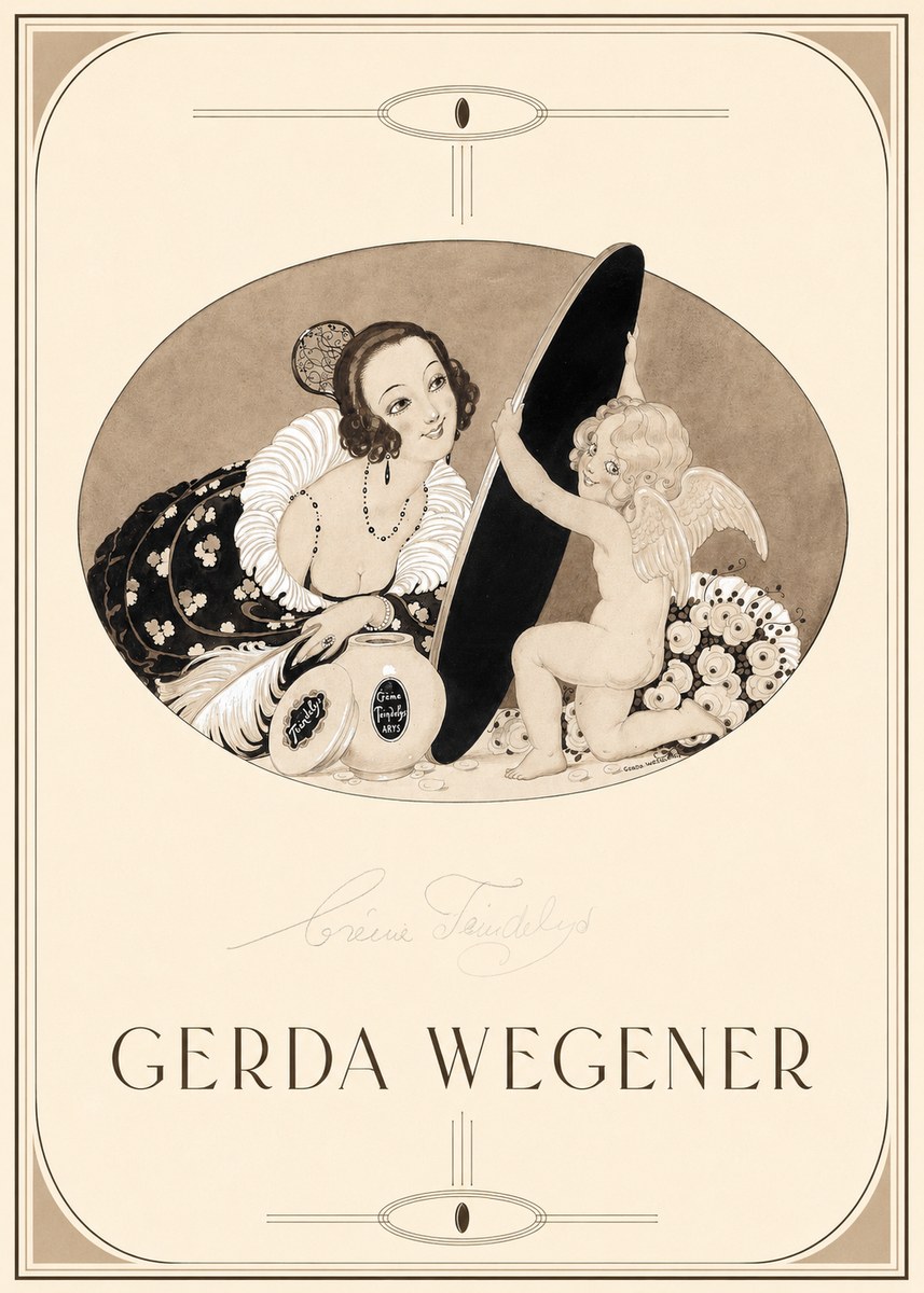 Gerda Wegener Crème Teindelys II No1 - Poster