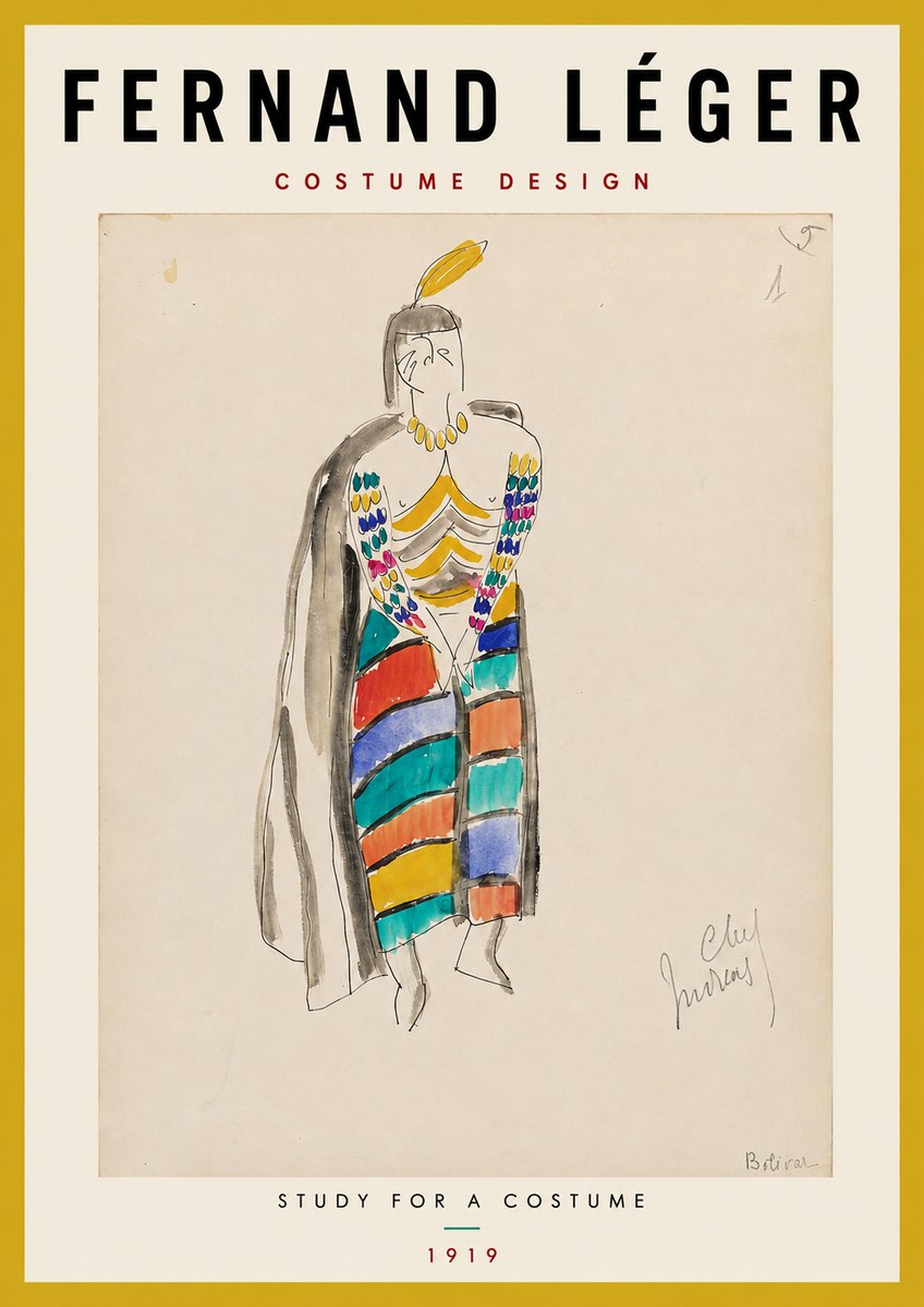 Fernand Léger Chef Moreau No2 - Poster