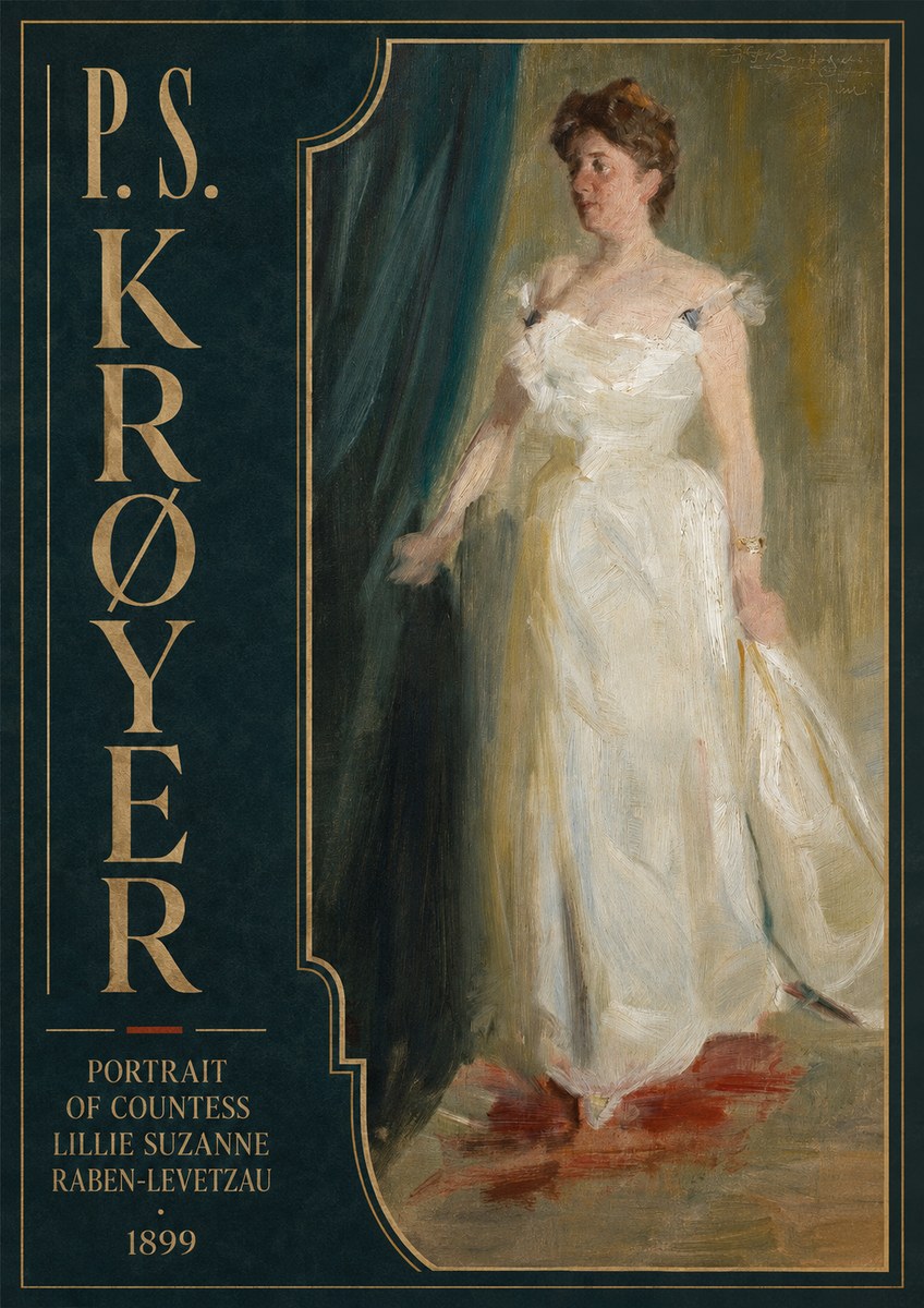 P.S. Krøyer Portrait of Countess Lillie Suzanne Raben-levetzau - 1899 No5 - Poster