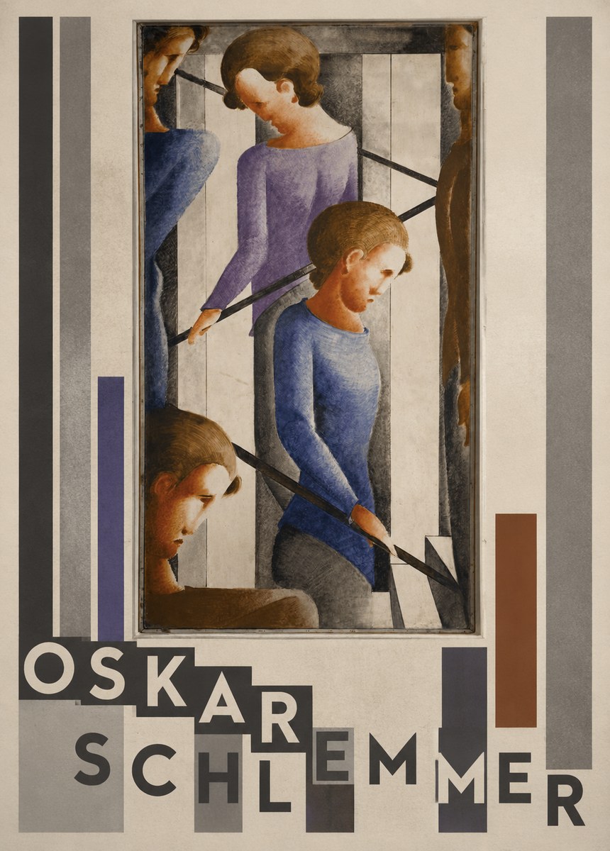 Oskar Schlemmer Staircase Figures II No3 - Poster