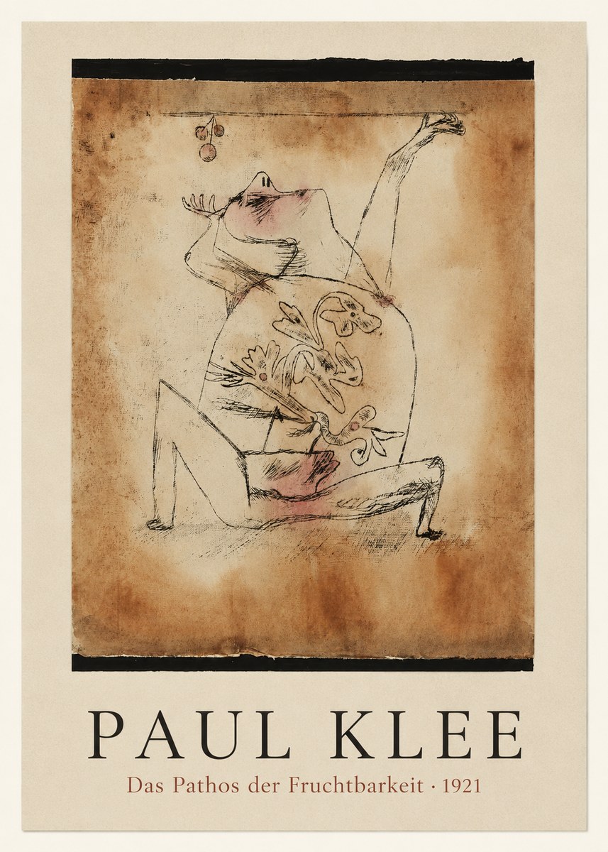 Paul Klee Das Pathos Der Fruchtbarkeit No3 - Poster