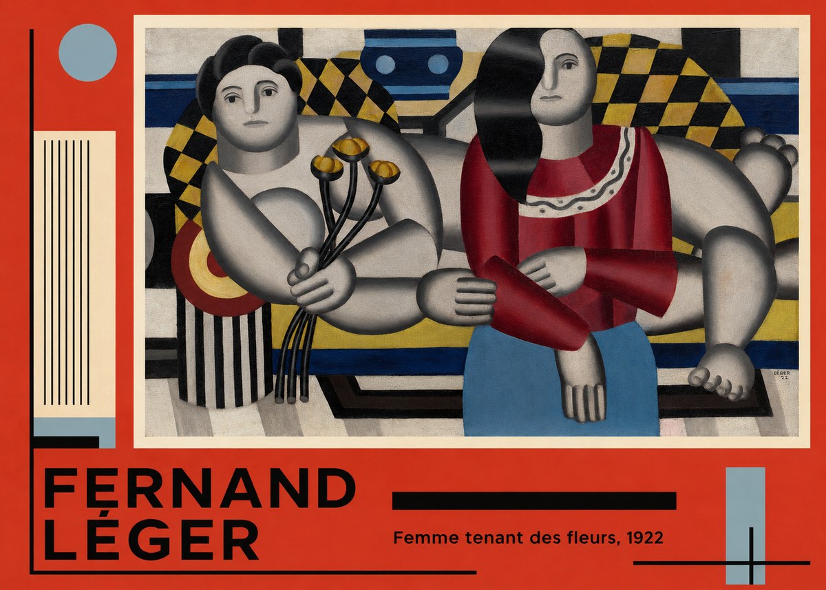 Fernand Léger Two Women No4 - Poster