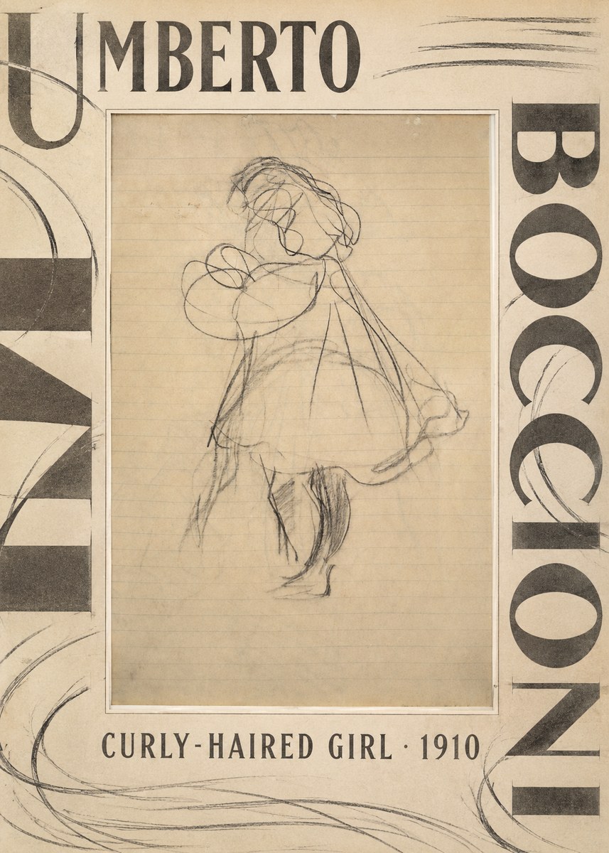 Umberto Boccioni Curly-haired Girl No5 - Poster