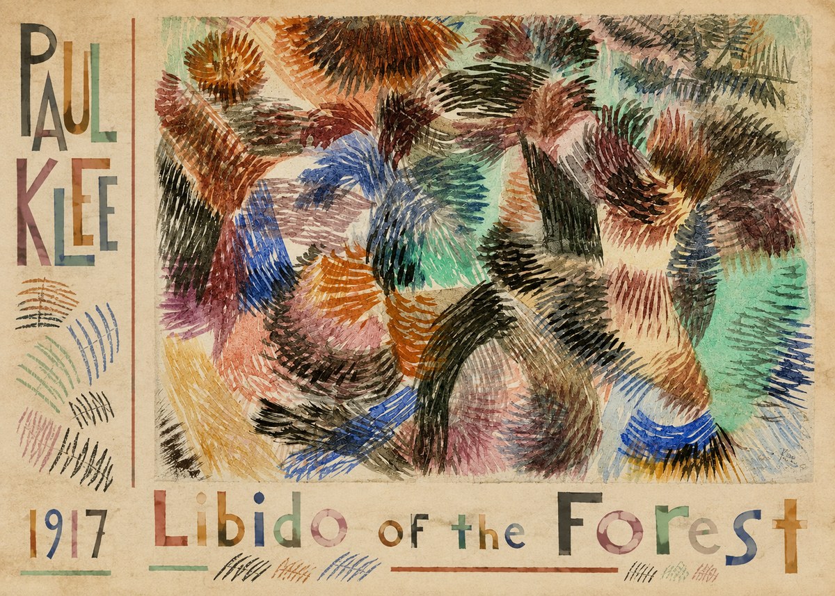 Paul Klee Libido of the Forest No5 - Poster