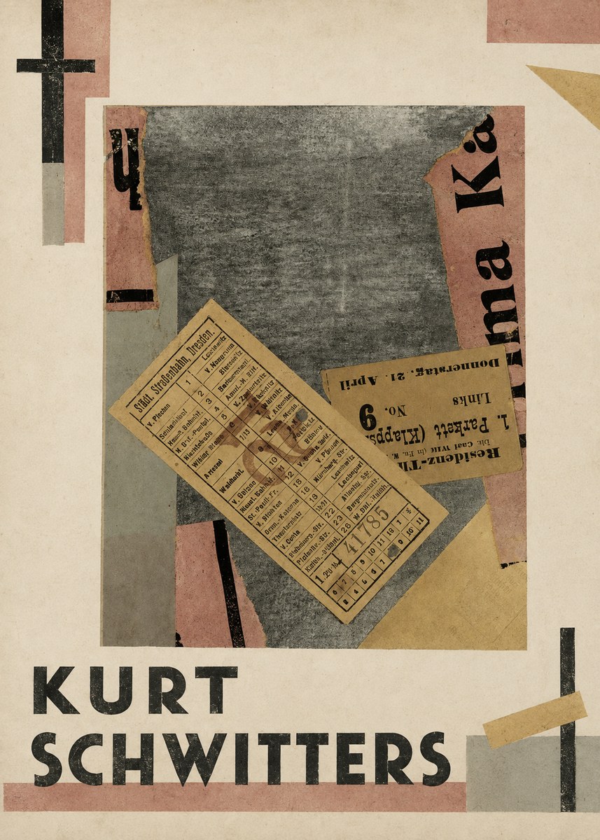 Kurt Schwitters Merz Collage No1 - Poster