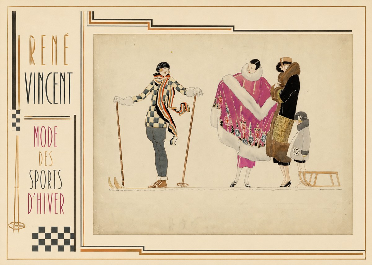 René Vincent Mode Des Sports D'hiver No2 - Poster