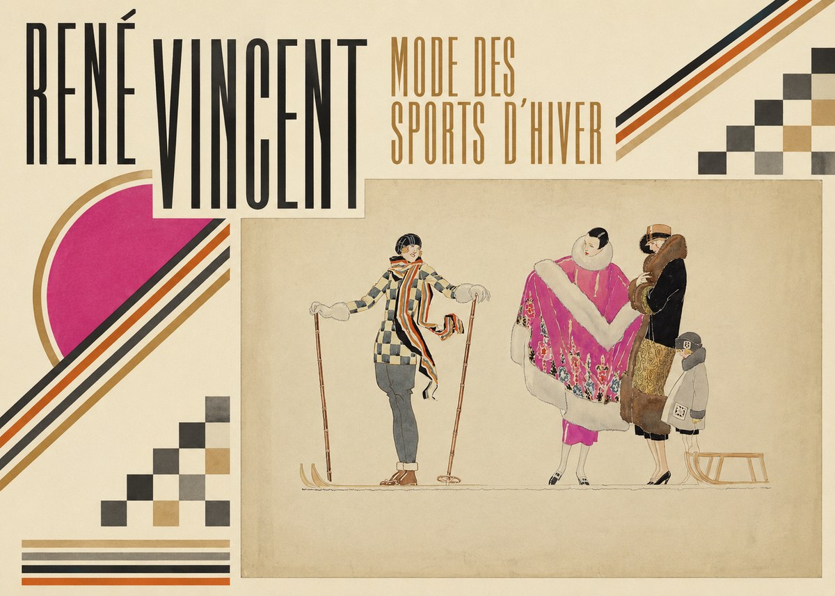 René Vincent Mode Des Sports D'hiver No6 - Poster