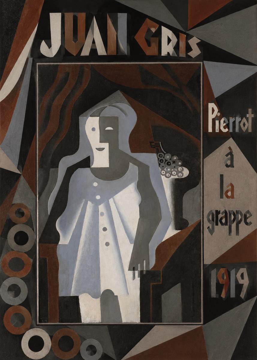 Juan Gris Pierrot À La Grappe No5 - Poster