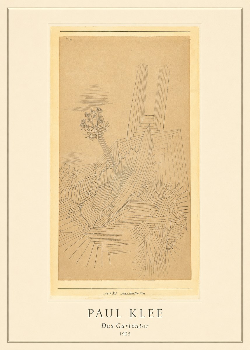 Paul Klee Das Gartentor II No5 - Poster