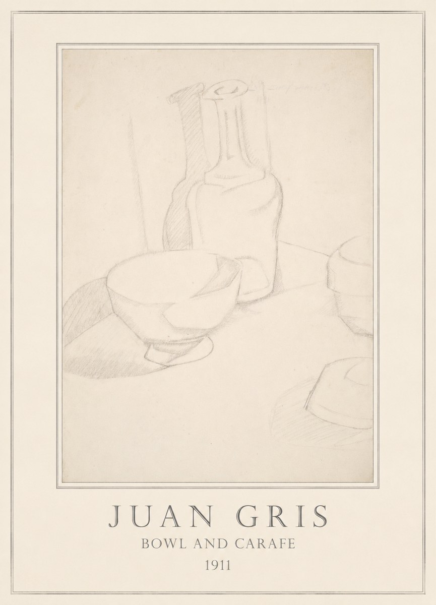Juan Gris Bowl and Carafe No4 - Poster
