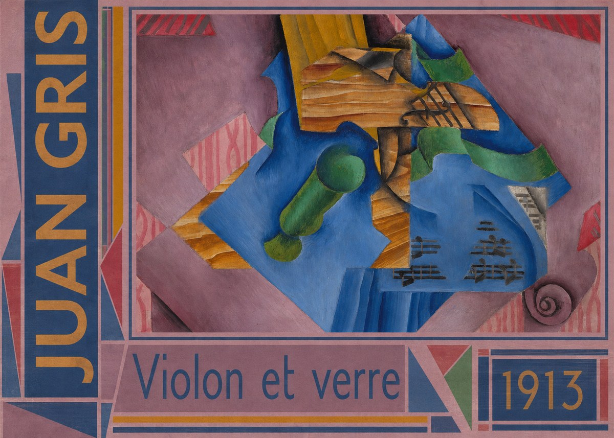 Juan Gris Violon Et Verre No2 - Poster