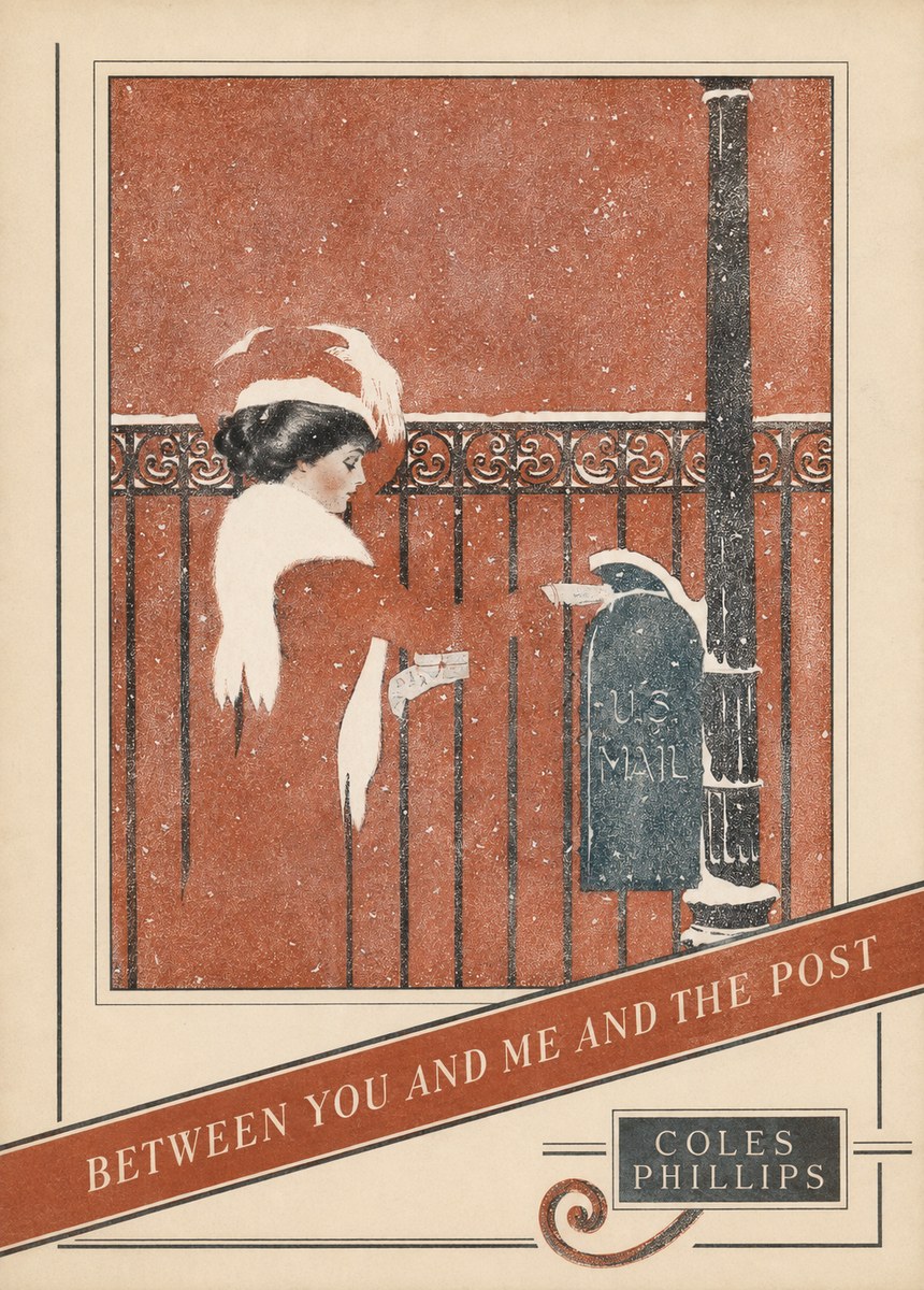 Coles Phillips Between You and Me and the Post No4 - Poster